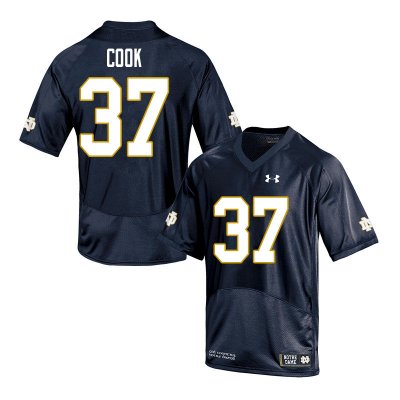 Notre Dame Fighting Irish Men's Henry Cook #37 Navy Under Armour Authentic Stitched College NCAA Football Jersey YFS6199NT